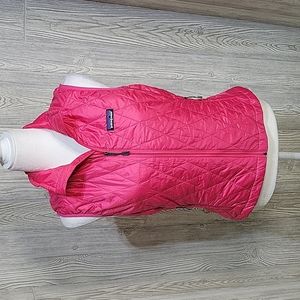 Patagonia Pink Puffer Full Zip Vest